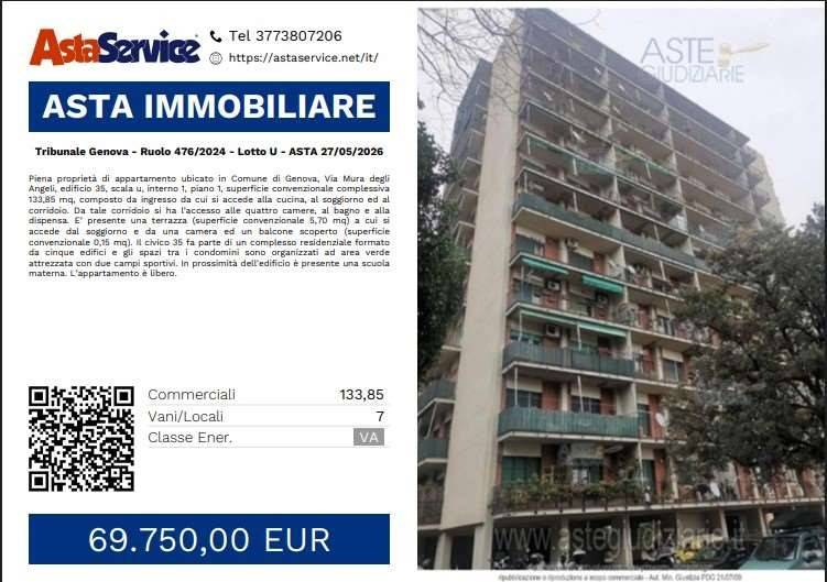 appartamento in vendita a Genova in zona DiNegro