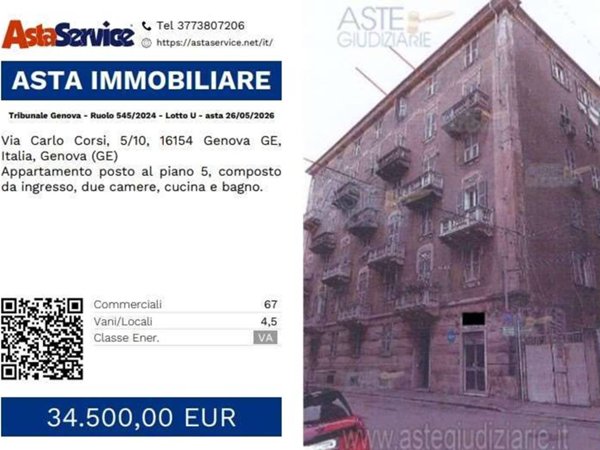 appartamento in vendita a Genova in zona Sestri Ponente