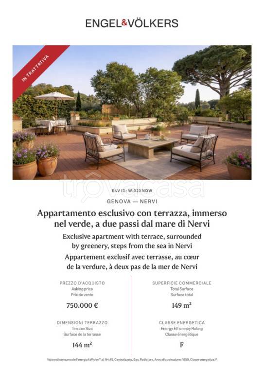 appartamento in vendita a Genova in zona Nervi