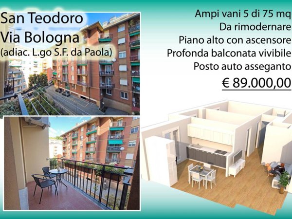 appartamento in vendita a Genova in zona San Teodoro
