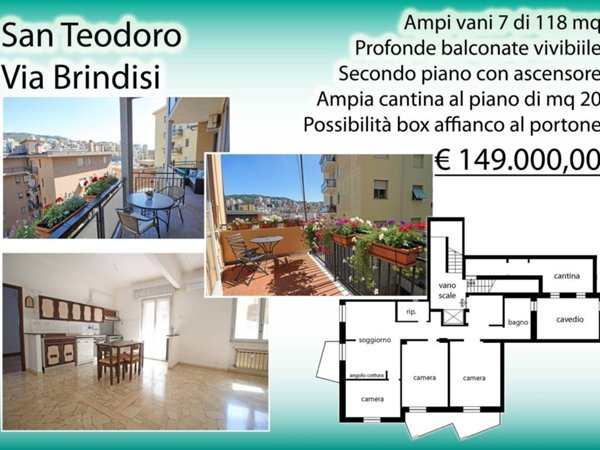 appartamento in vendita a Genova in zona Lagaccio / Granarolo