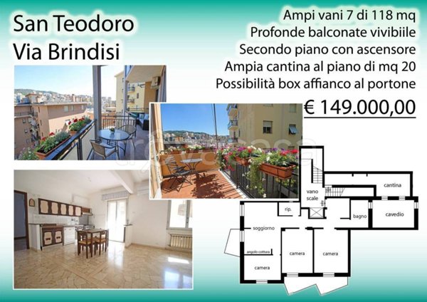 appartamento in vendita a Genova in zona Lagaccio / Granarolo