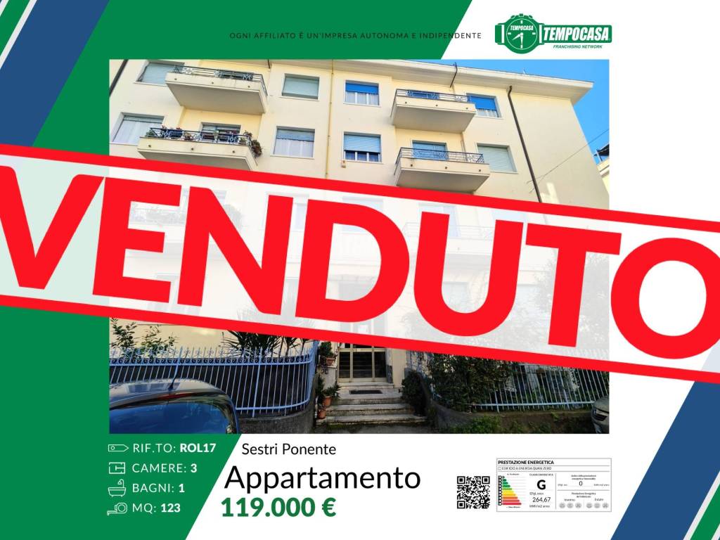 appartamento in vendita a Genova in zona Sestri Ponente