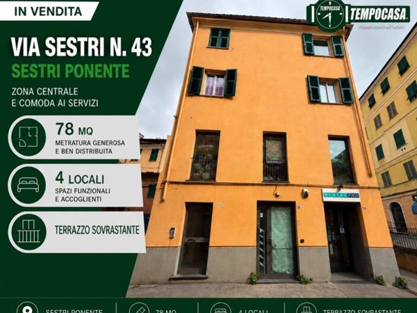 appartamento in vendita a Genova in zona Sestri Ponente