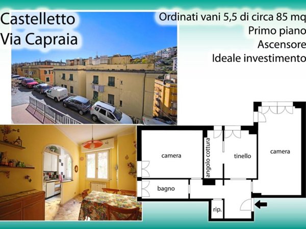 appartamento in vendita a Genova in zona Castelletto