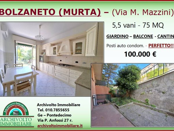 appartamento in vendita a Genova in zona Bolzaneto