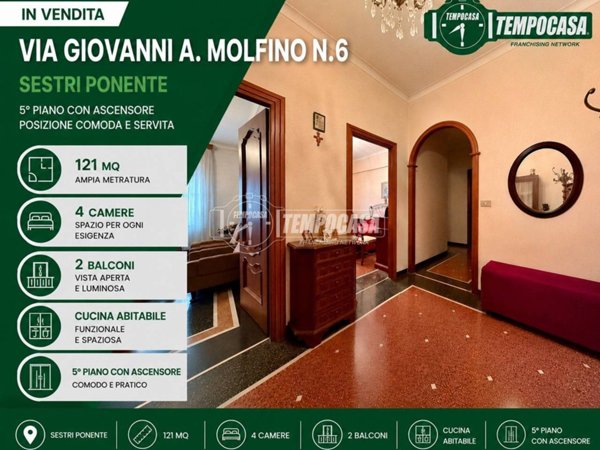 appartamento in vendita a Genova in zona Sestri Ponente