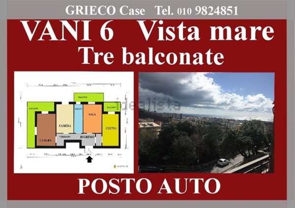 appartamento in vendita a Genova in zona San Fruttuoso