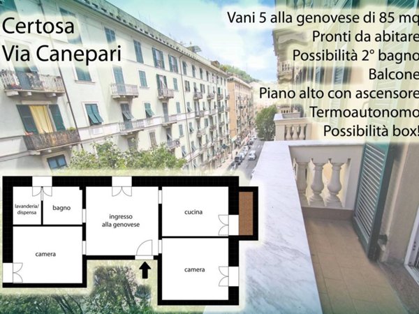 appartamento in vendita a Genova in zona Pontedecimo