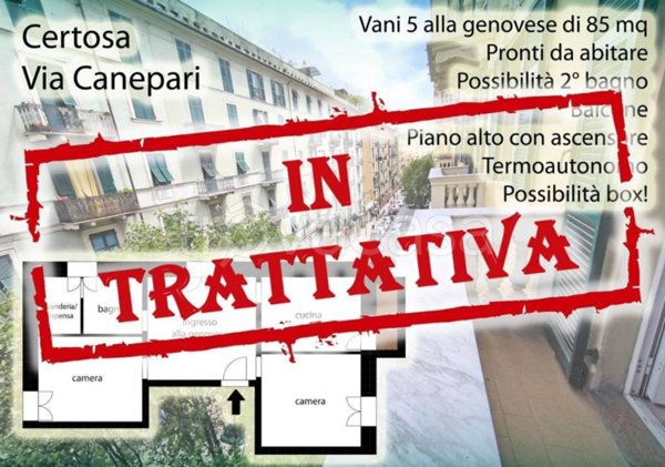 appartamento in vendita a Genova in zona Rivarolo