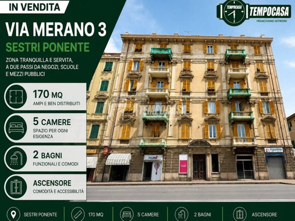 appartamento in vendita a Genova in zona Sestri Ponente