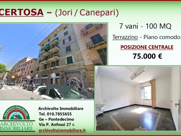 appartamento in vendita a Genova in zona Certosa