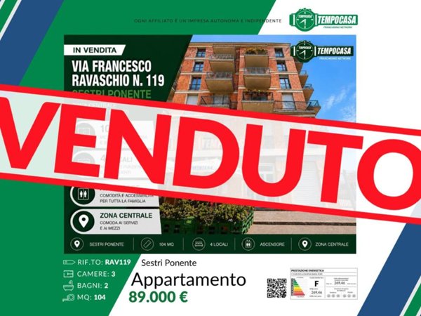 appartamento in vendita a Genova in zona Sestri Ponente