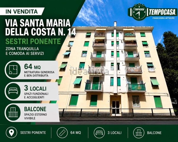appartamento in vendita a Genova in zona Sestri Ponente
