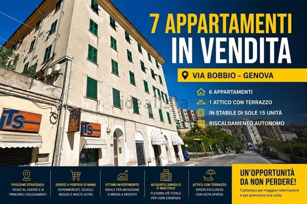 appartamento in vendita a Genova in zona Staglieno