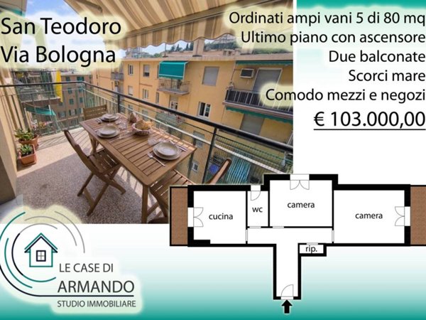 appartamento in vendita a Genova in zona San Teodoro
