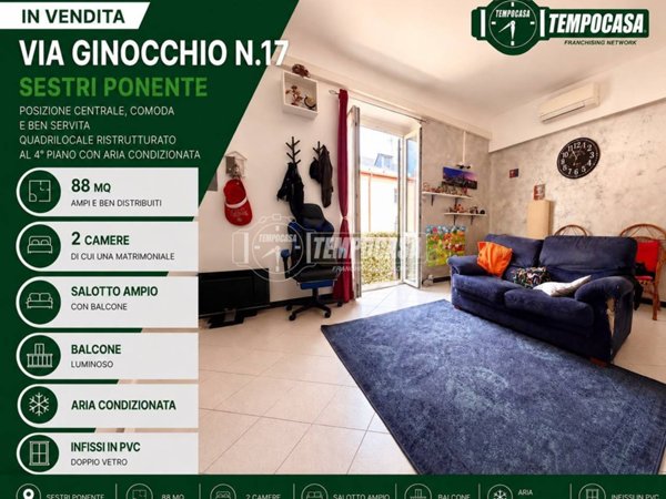 appartamento in vendita a Genova in zona Sestri Ponente