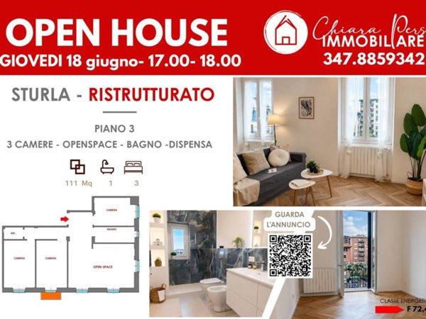 appartamento in vendita a Genova in zona Sturla