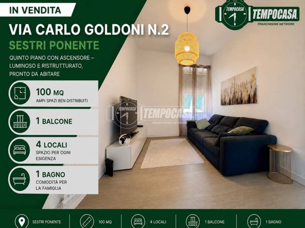 appartamento in vendita a Genova in zona Sestri Ponente