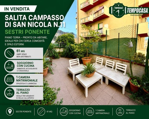 appartamento in vendita a Genova in zona Sestri Ponente