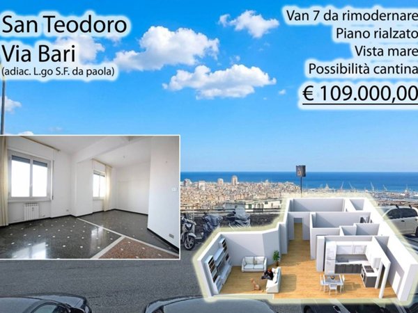 appartamento in vendita a Genova in zona San Teodoro