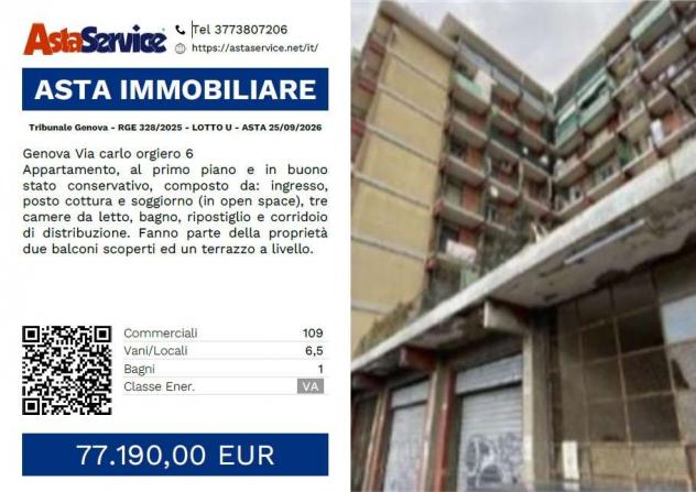 appartamento in vendita a Genova