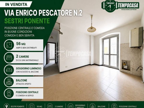 appartamento in vendita a Genova in zona Sestri Ponente