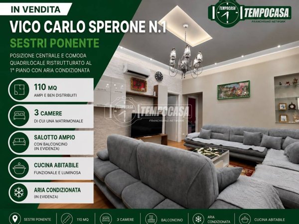 appartamento in vendita a Genova in zona Sestri Ponente