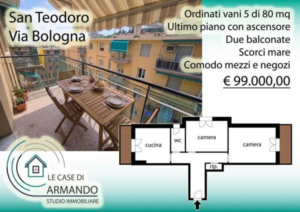 appartamento in vendita a Genova in zona San Teodoro