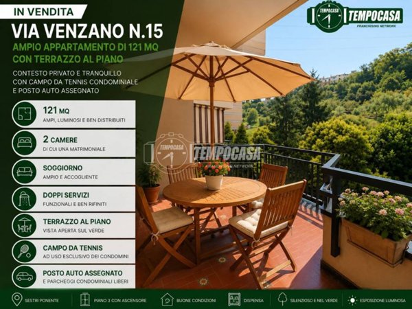 appartamento in vendita a Genova in zona Borzoli