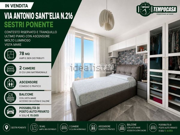 appartamento in vendita a Genova in zona Sestri Ponente