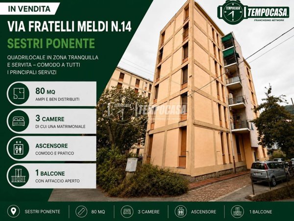 appartamento in vendita a Genova in zona Sestri Ponente