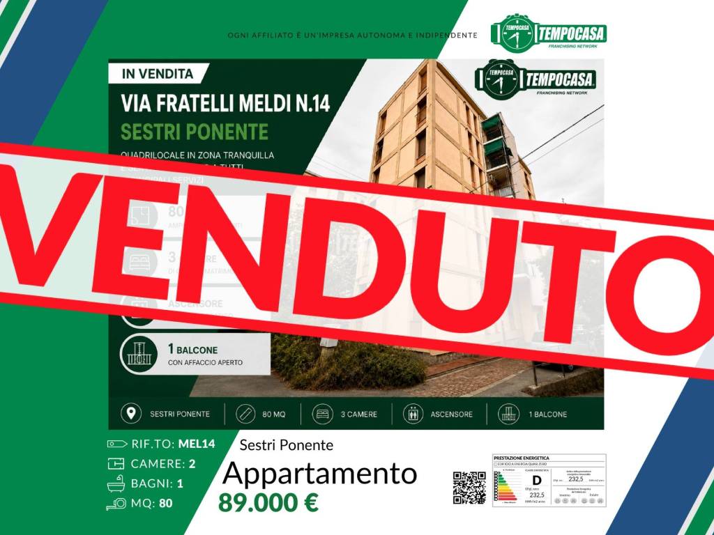 appartamento in vendita a Genova in zona Sestri Ponente