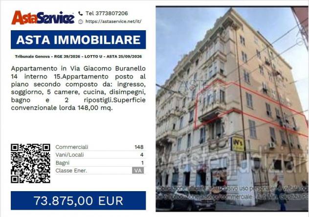appartamento in vendita a Genova