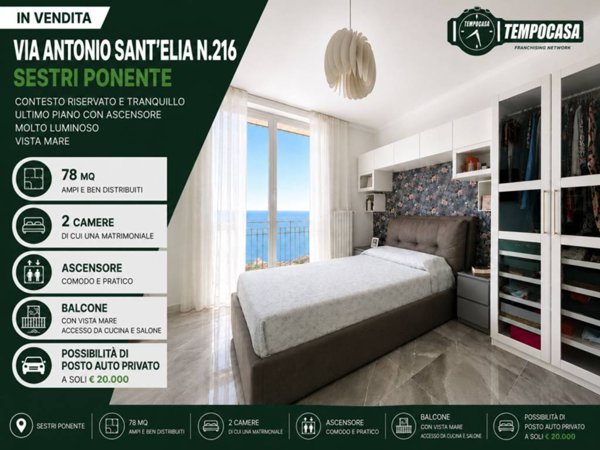 appartamento in vendita a Genova in zona Sestri Ponente