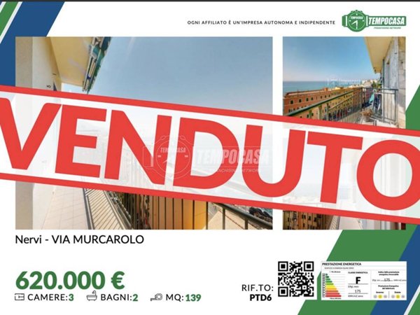 appartamento in vendita a Genova in zona Nervi