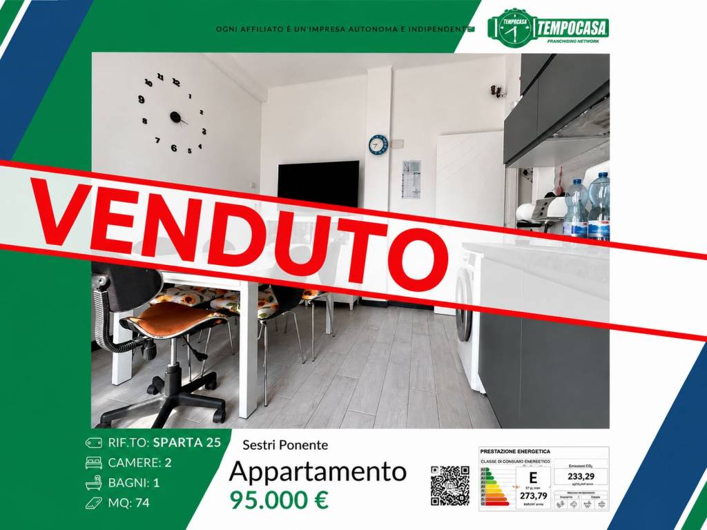appartamento in vendita a Genova in zona Sestri Ponente