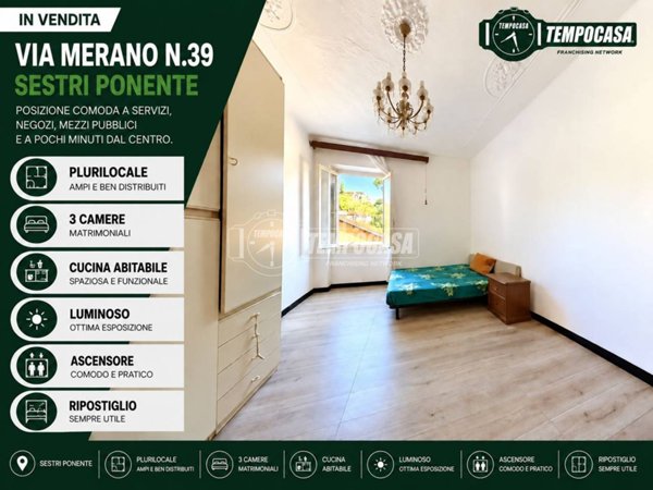 appartamento in vendita a Genova in zona Sestri Ponente