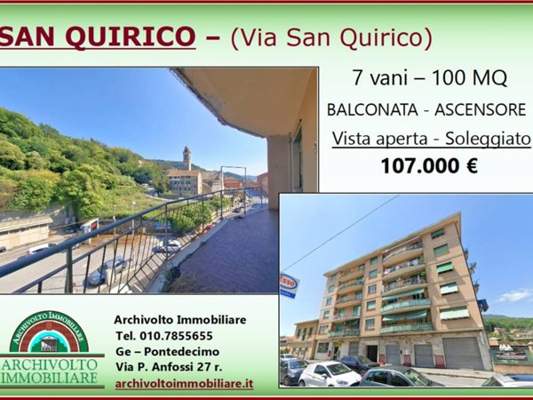 appartamento in vendita a Genova in zona San Quirico