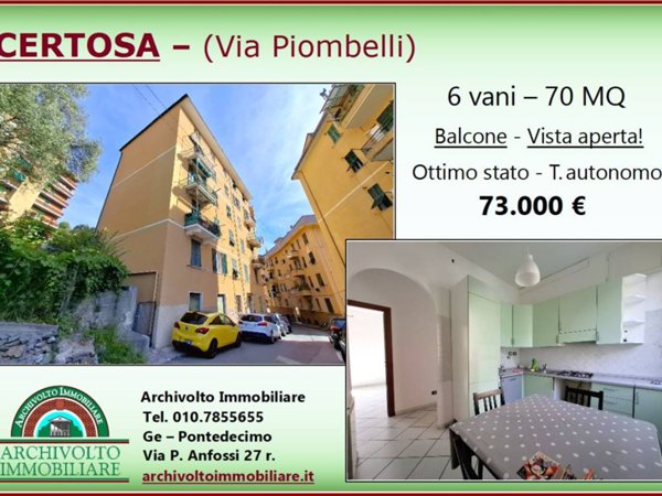 appartamento in vendita a Genova in zona Certosa
