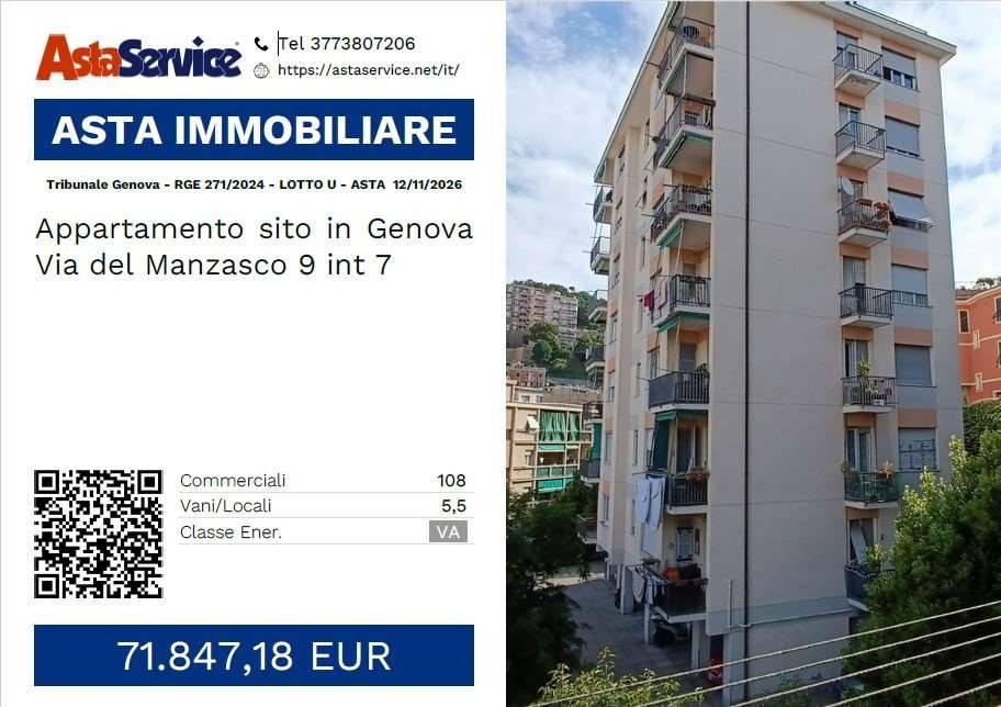 appartamento in vendita a Genova in zona San Fruttuoso