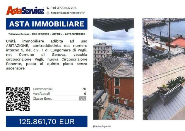 appartamento in vendita a Genova in zona Pegli