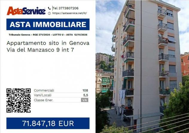 appartamento in vendita a Genova