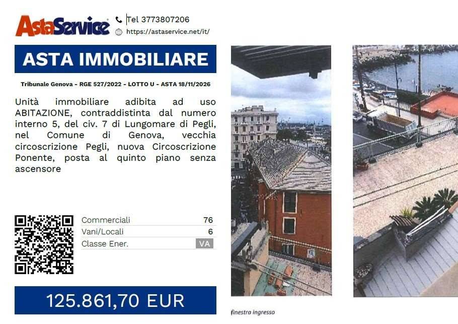 appartamento in vendita a Genova in zona Pegli