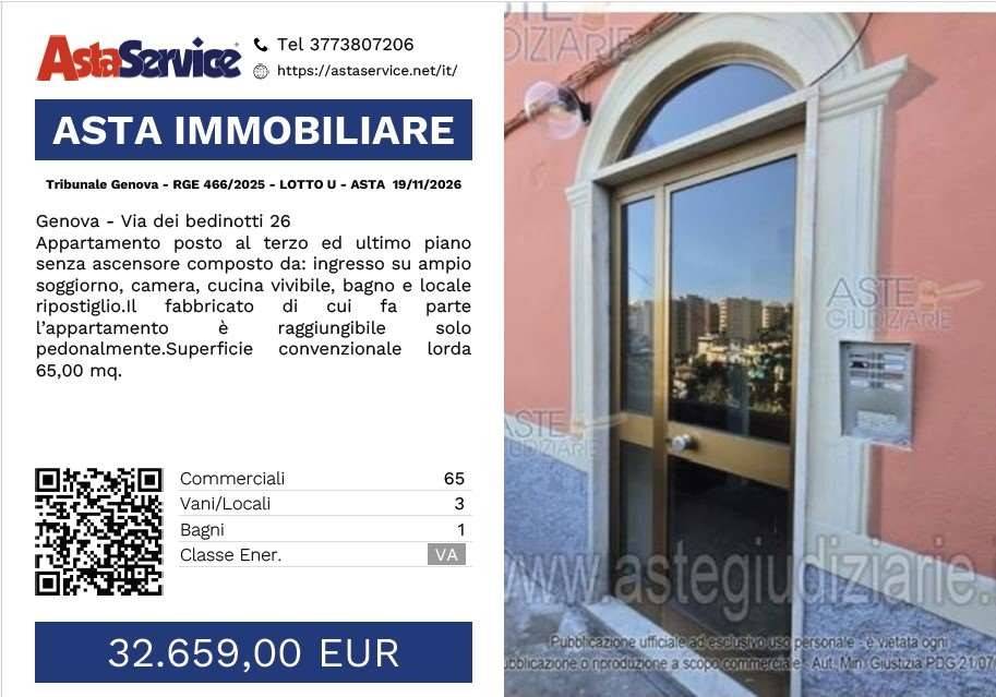 appartamento in vendita a Genova in zona Apparizione