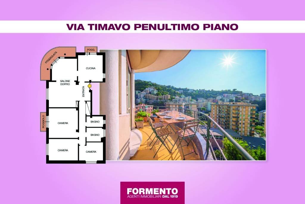 appartamento in vendita a Genova in zona Sturla
