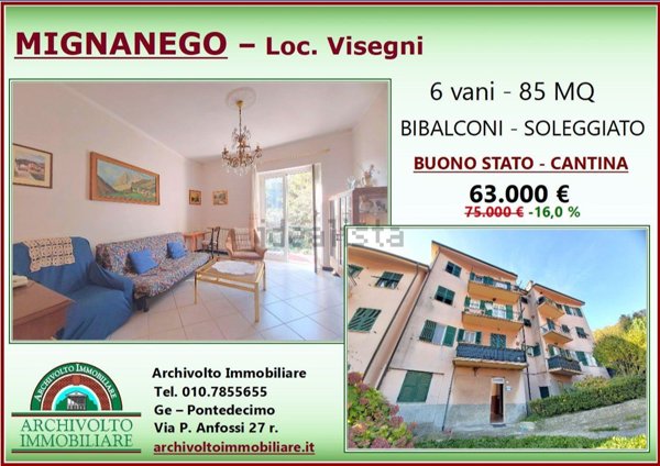 appartamento in vendita a Mignanego