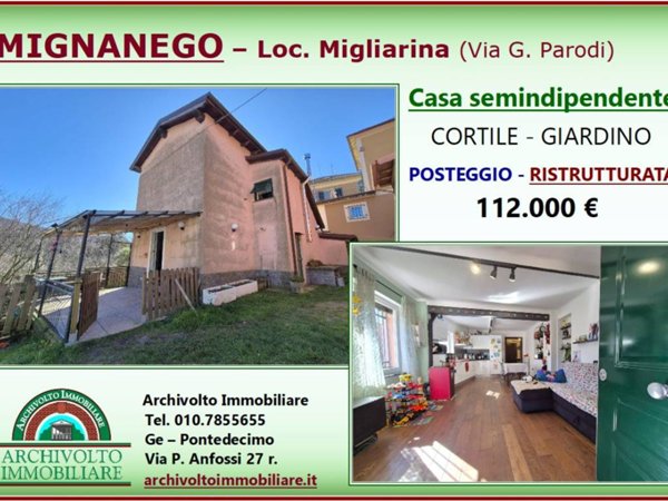 casa indipendente in vendita a Mignanego in zona Giovi