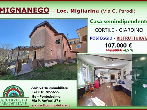 casa indipendente in vendita a Mignanego in zona Giovi