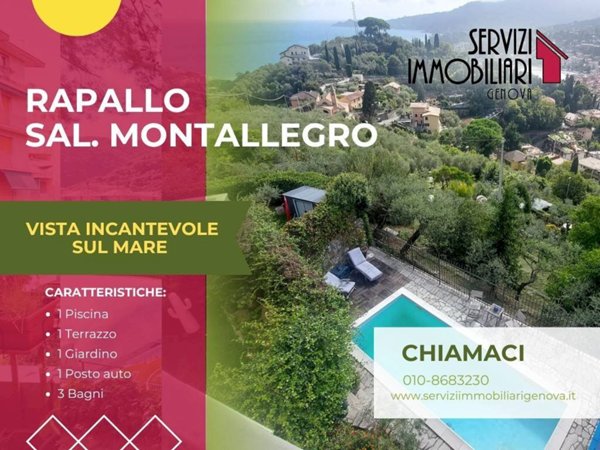 casa indipendente in vendita a Rapallo in zona Montallegro